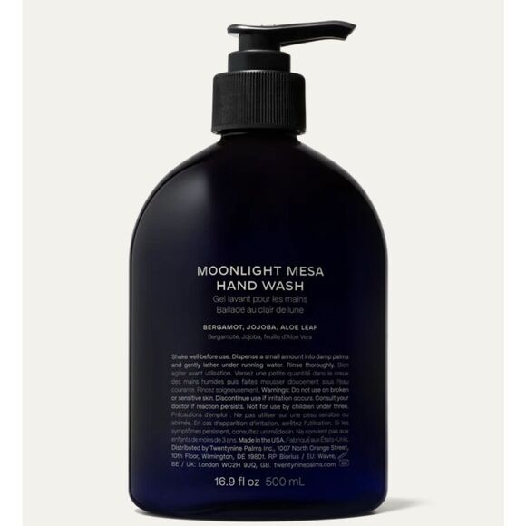 New in Box TWENTYNINE PALMS Moonlight Mesa Hand Wash 16.9 fl oz / 500 mL Orange - Picture 2 of 4